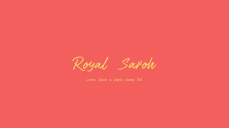 Royal Saroh Font