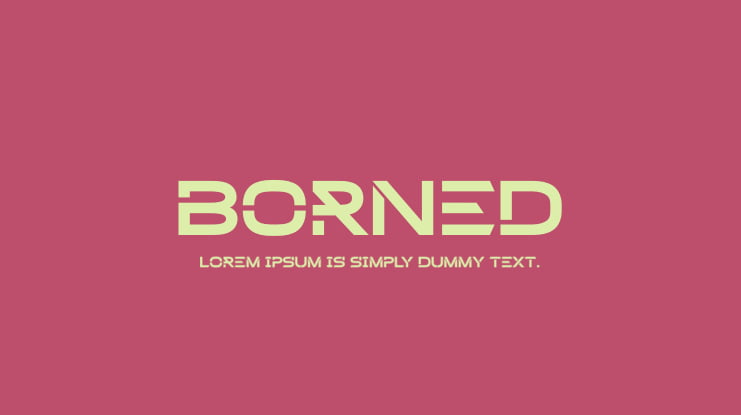 Borned Font