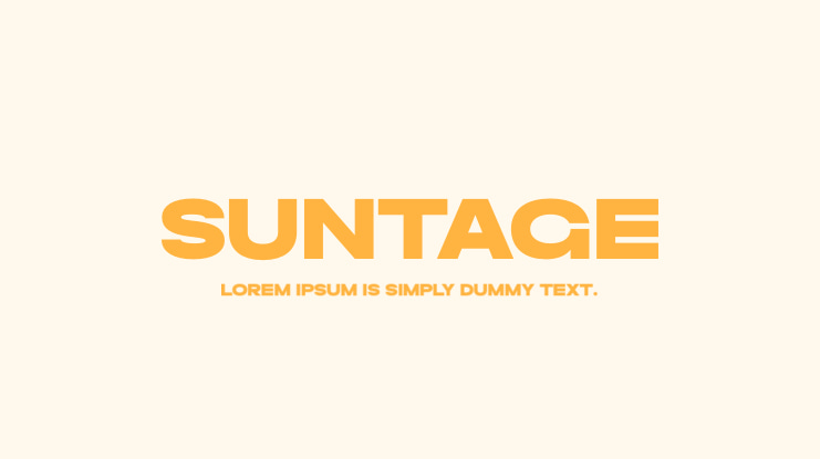 Suntage Font