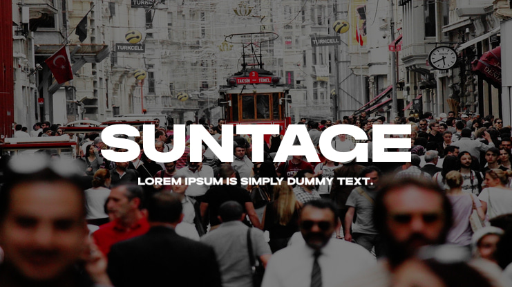 Suntage Font