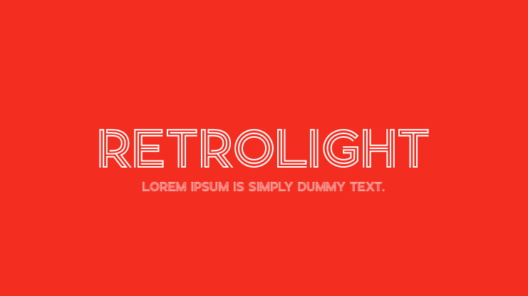 Retrolight Font