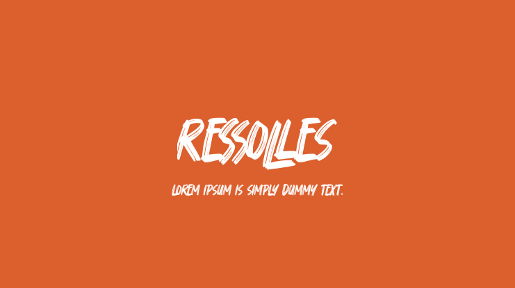 Ressolles Font