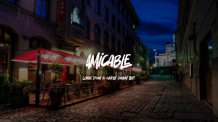 Amicable Font