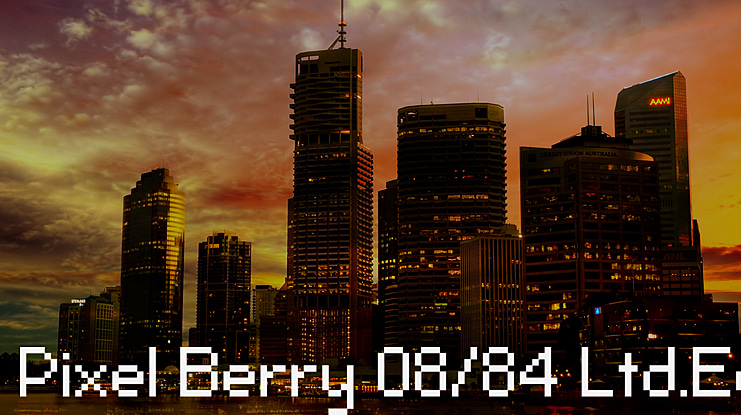 Pixel Berry 08/84 Ltd.Edition Font