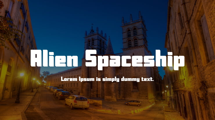 Alien Spaceship Font