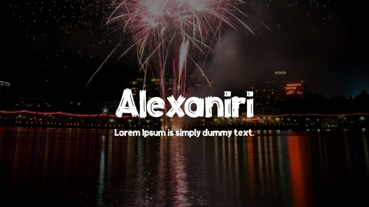 Alexaniri Font