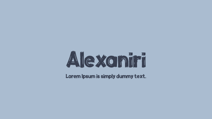 Alexaniri Font
