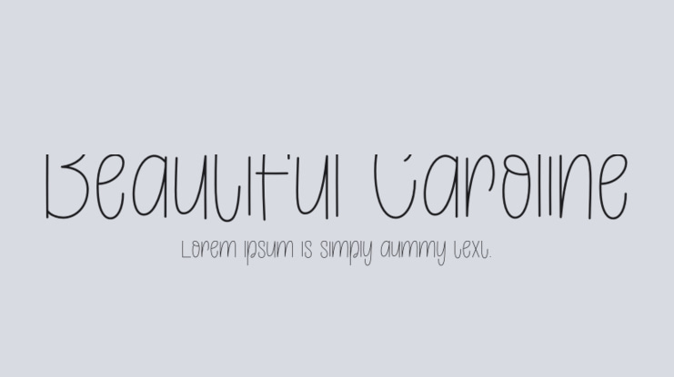 Beautiful Caroline Font