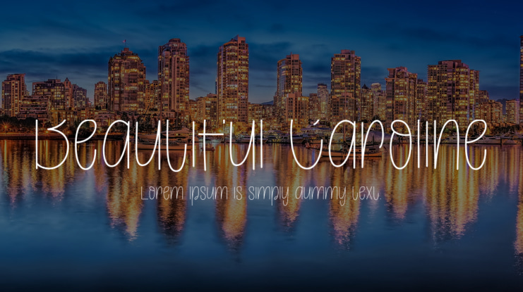 Beautiful Caroline Font