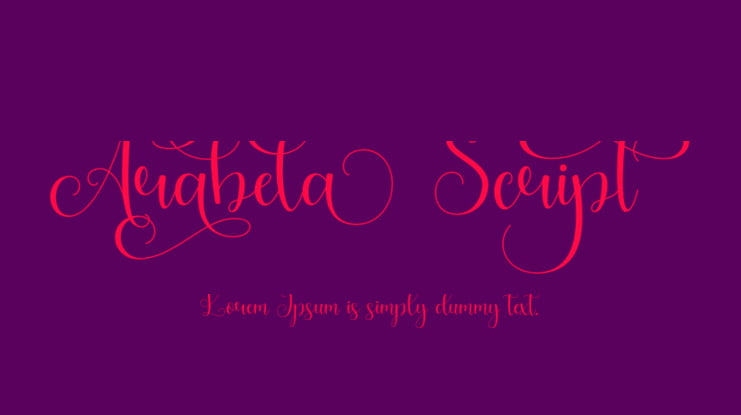 Arabela Script Font
