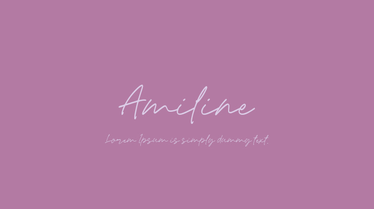 Amiline Font