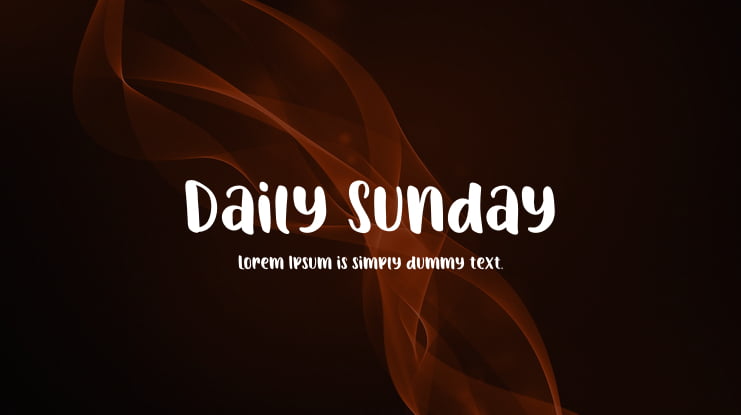 Daily Sunday Font