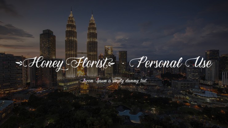 Honey Florist - Personal Use Font
