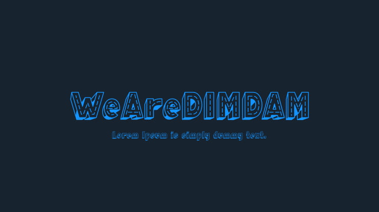 WeAreDIMDAM Font Family