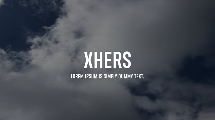 Xhers Font Family