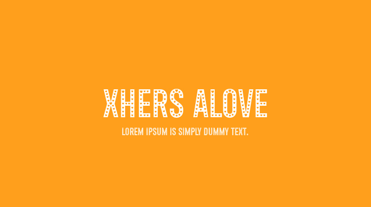 Xhers Alove Font Family