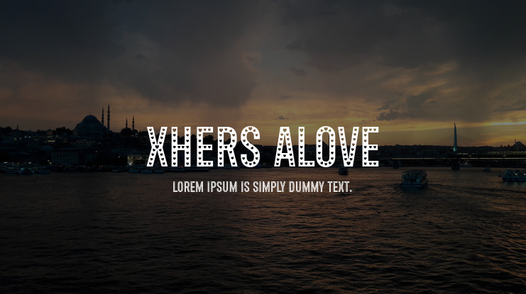 Xhers Alove Font Family