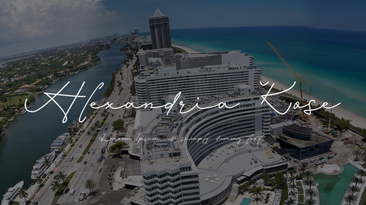 Alexandria Rose Font