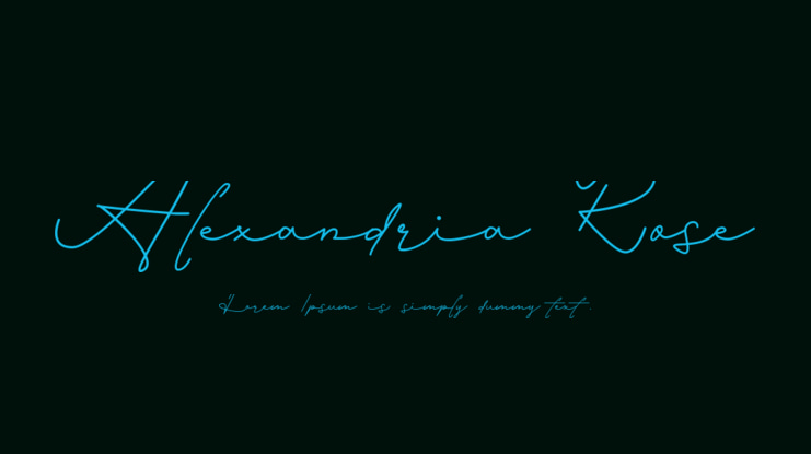 Alexandria Rose Font