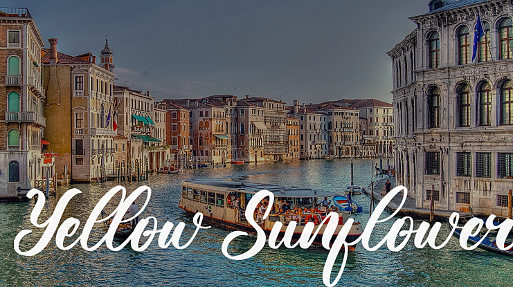 Yellow Sunflower Font