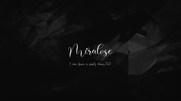 Miralose Font