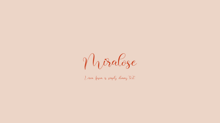 Miralose Font