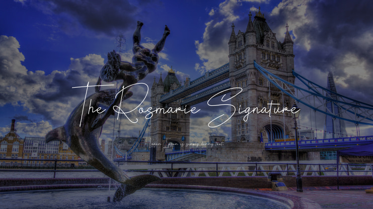 The Rosmarie Signature Font