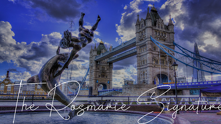 The Rosmarie Signature Font