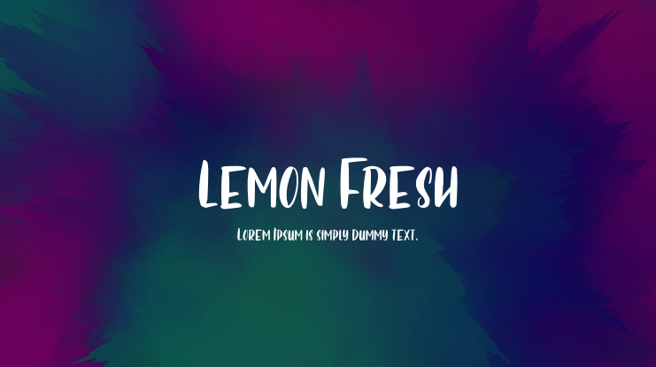 Lemon Fresh Font