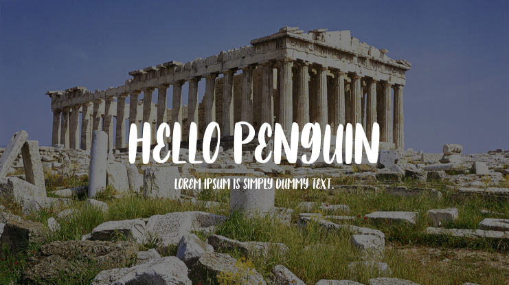 Hello Penguin Font
