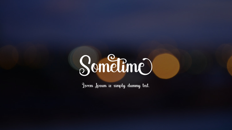 Sometime Font