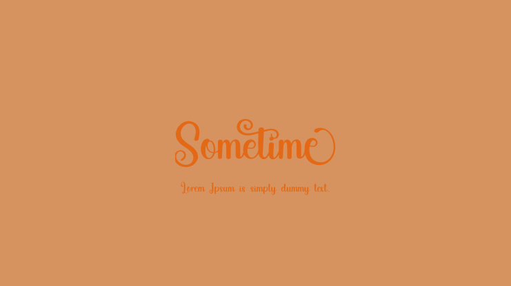 Sometime Font