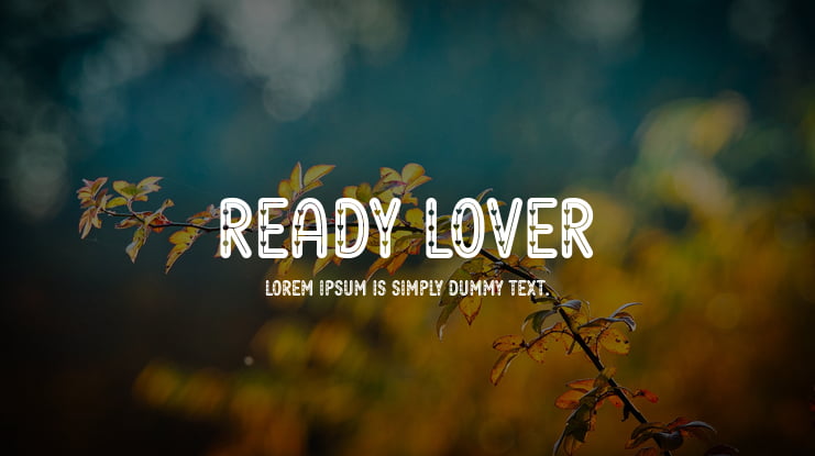 Ready Lover Font