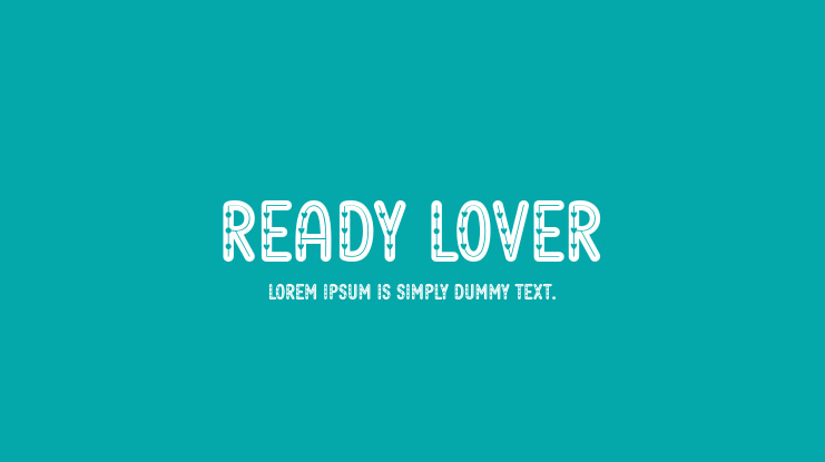 Ready Lover Font