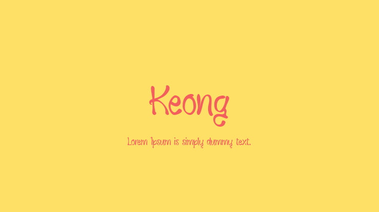 Keong Font