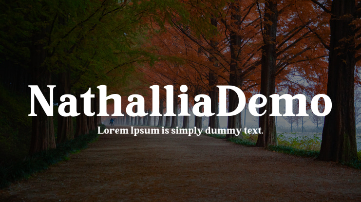 NathalliaDemo Font