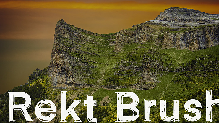 Rekt Brush Font Family
