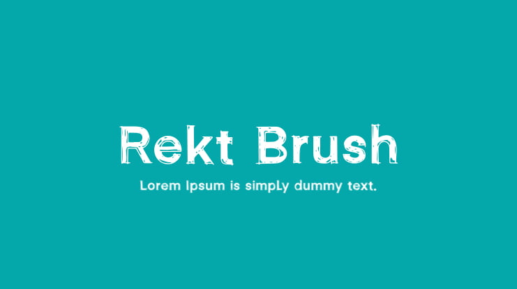 Rekt Brush Font Family