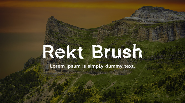 Rekt Brush Font Family