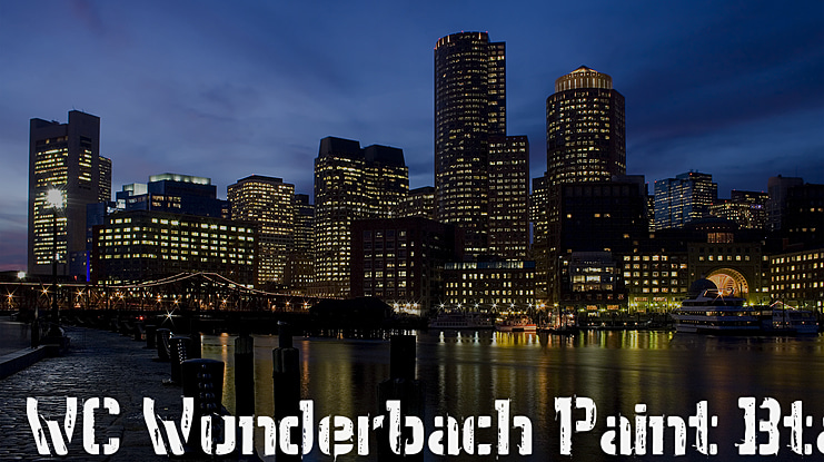 WC Wunderbach Paint Bta Font