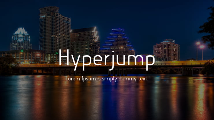 Hyperjump Font Family