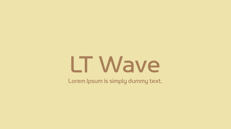 LT Wave Font Family
