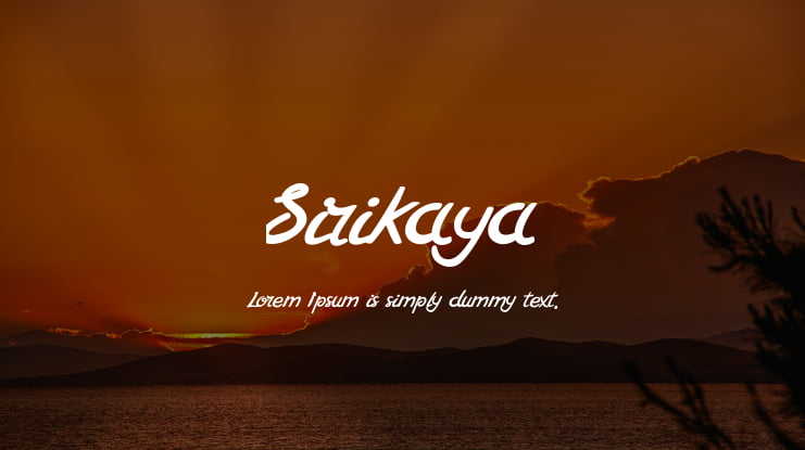 Sirikaya Font
