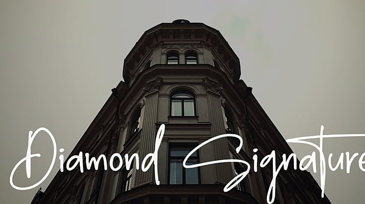 Diamond Signature Font
