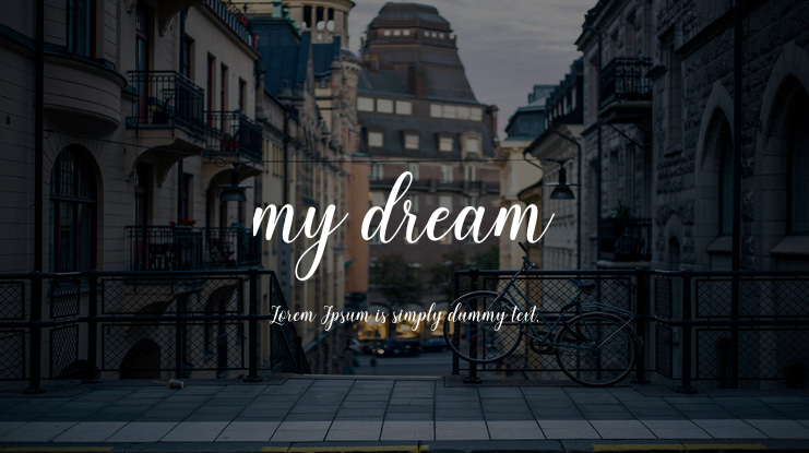 my dream Font