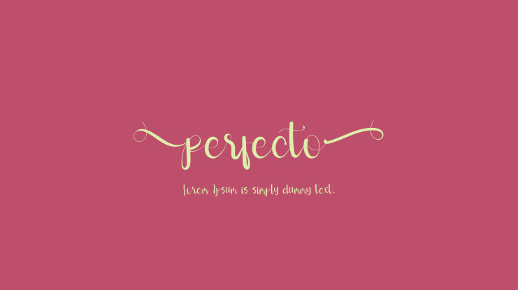 Perfecto Font