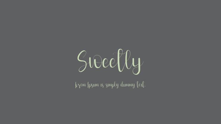 Sweetly Font
