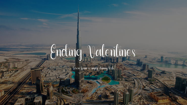 Ending Valentines Font