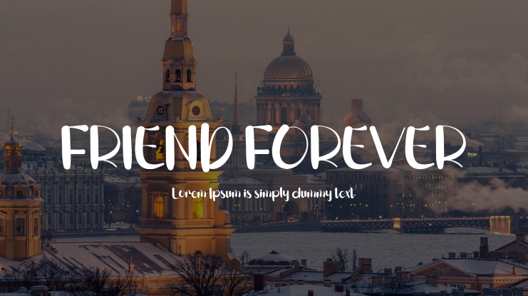 FRIEND FOREVER Font