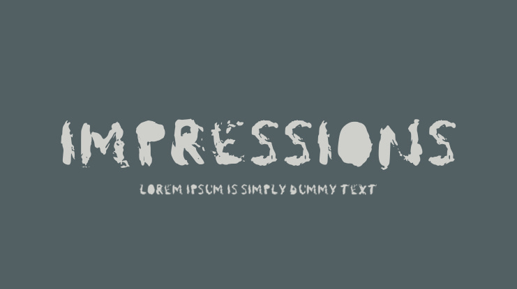 Impressions Font